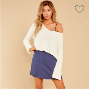 Storia As Cool As You cropped ivory sweater from Red Dress Boutique Small
